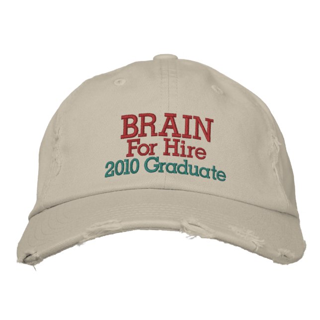 SALE ! Graduate Cap - Brain for Hire ! (Front)