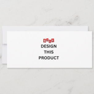 SALE! Invitation - 4" x 9.25" - Custom