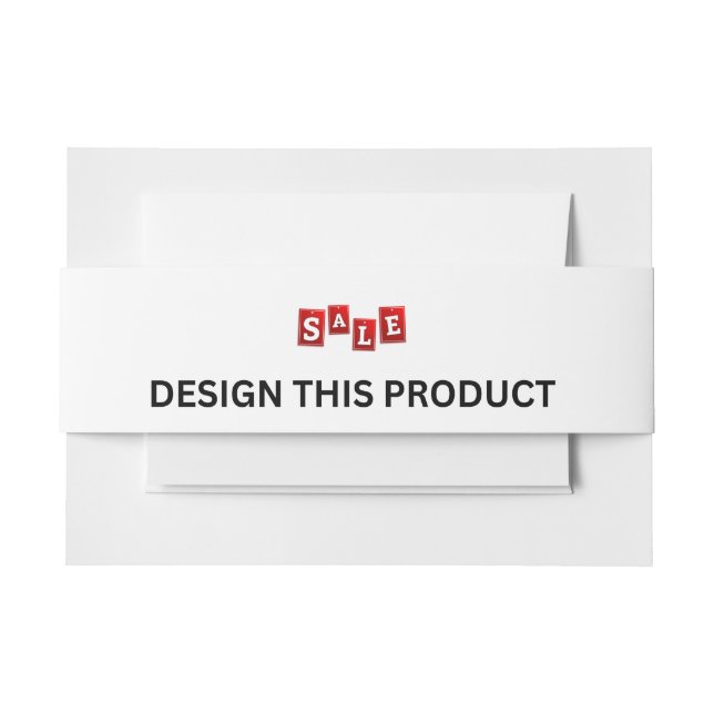 SALE! Invitation Belly Band - Landscape - 25 Pack (Front Example)