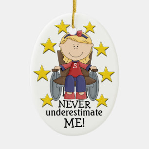 SALE! Never Underestimate ME - SRF Ceramic Tree Decoration