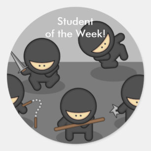 SALE! Ninja Student of the Week Stickers
