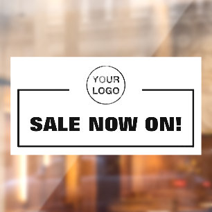 Sale Now On and Business Logo
