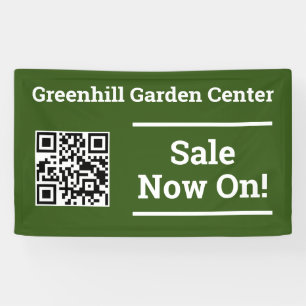 Sale Now On with QR Code Banner