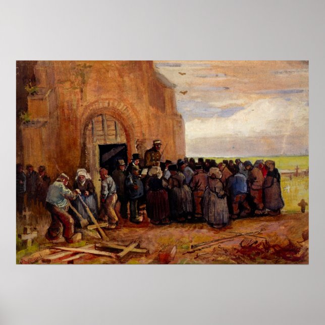Sale of Building Scrap by Vincent van Gogh Poster (Front)