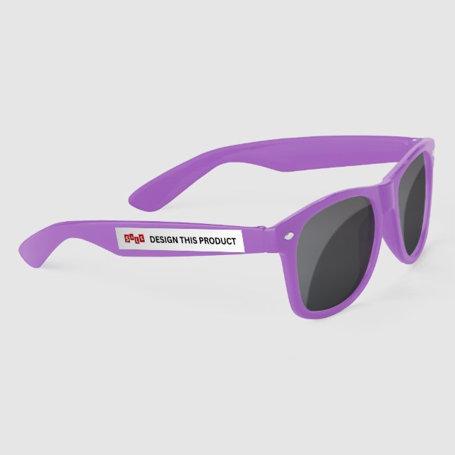 SALE! Plastic Sunglasses - Purple - Custom (Right)
