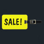 Sale sign luggage tag for bag and suitcase<br><div class="desc">Sale sign luggage tag for bag and suitcase Funny price tag design.</div>