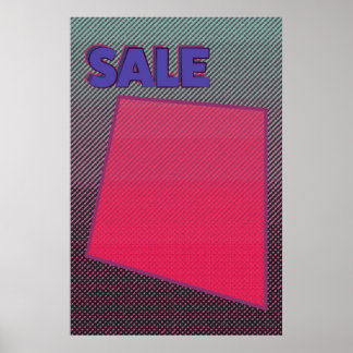 Sale Sign Poster Funky Zine Style