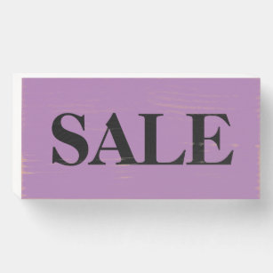 Sale Sign Word Retail Store Business Small Wood