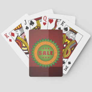 Sale Sticker Playing Cards