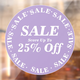 Sale Store Window Sign for Clearance - Custom Text