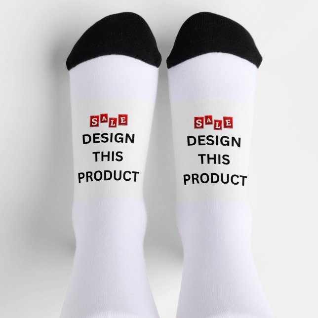 SALE! Sustainable Premium Crew Sock - Custom (Top)