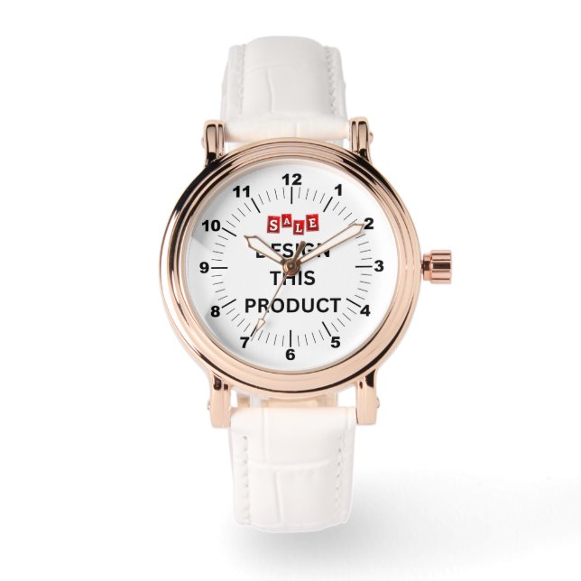 SALE! Women's Watch - Personalised - Rose Gold   (Front)