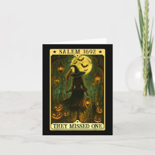 Salem 1692 Halloween Witch They Missed One Tarot C Card