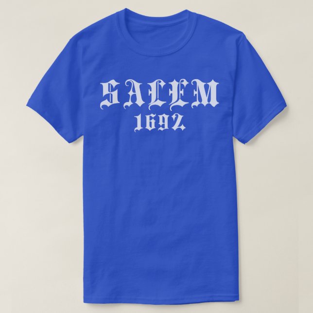 Salem 1692 Stylish Goth Typography 1 T-Shirt (Design Front)