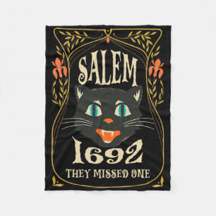 Salem 1692 They Missed One Witch Halloween Fleece Blanket