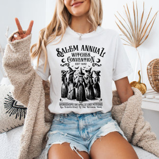 Salem Annual Witches Convention Vintage Witchy T-Shirt