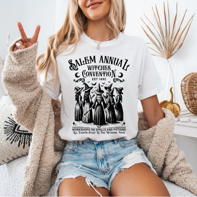 Salem Annual Witches Convention Vintage Witchy  T-Shirt (Creator Uploaded)