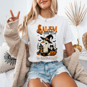 SALEM Book Club Spooky Bookworm Animals Halloween T-Shirt