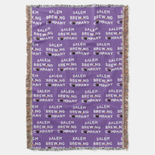 Salem Brewing Company White Throw Blanket