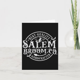 Salem Broom Company Est 1692 Halloween Fun Witch  Card