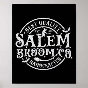 Salem Broom Company Est 1692 Halloween Fun Witch  Poster