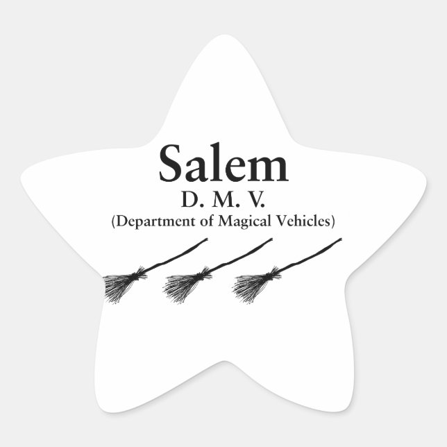Salem DMV Star Sticker (Front)