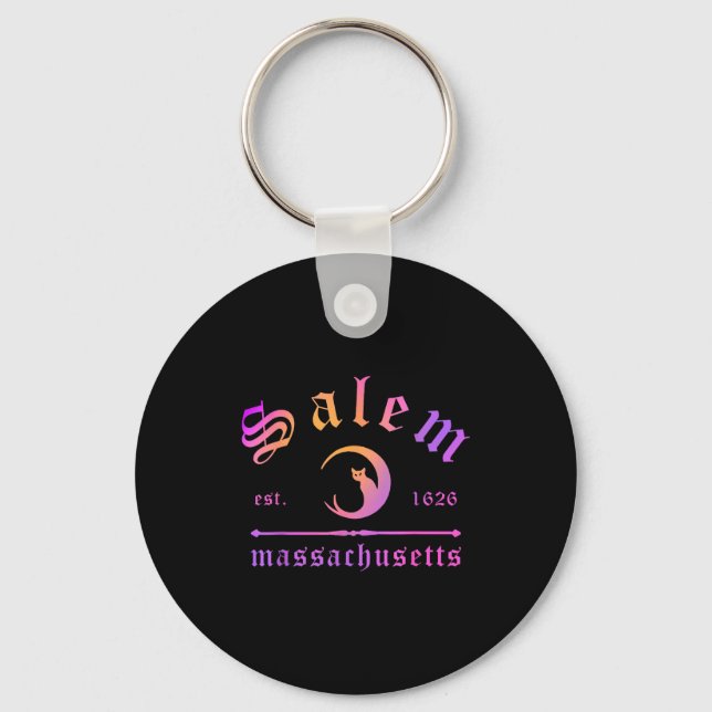Salem Est.1626 Machusetts Funny Design  Key Ring (Front)