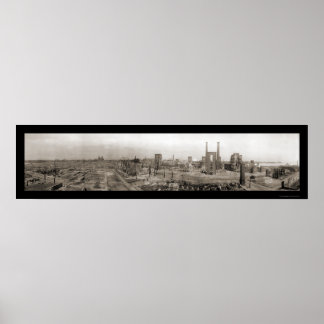 Salem MA After Fire Photo 1914 Poster