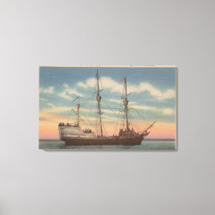 Salem, MA - View of Capt. Winthrop's Arbella Canvas Print