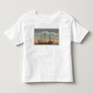 Salem, MA - View of Capt. Winthrop's Arbella Toddler T-Shirt