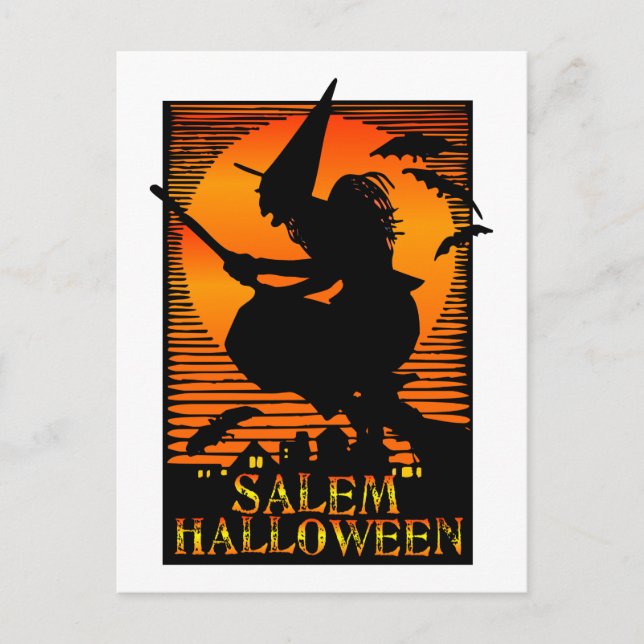 Salem MA Witch Postcard (Front)
