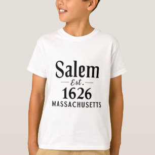 Salem Machusettes Est. 1626 Halloween Fall Autumn T-Shirt
