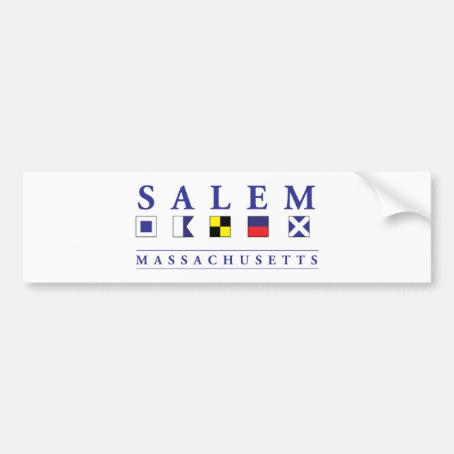 Salem, Massachusetts Bumper Sticker (Front)