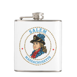 Salem Massachusetts Colonial Hip Flask
