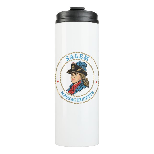 Salem Massachusetts Colonial Thermal Tumbler (Front)