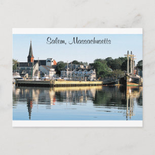Salem Massachusetts Marina  Post Card