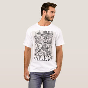 Salem Massachusetts Occult Skull Tee, Men's T-Shirt
