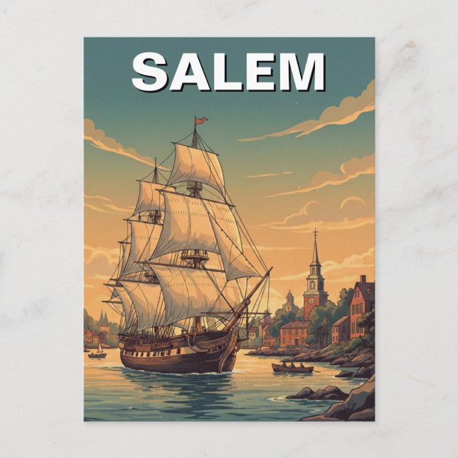 Salem Massachusetts Postcard (Front)