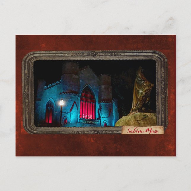 Salem, Massachusetts - Witch Museum Postcard (Front)