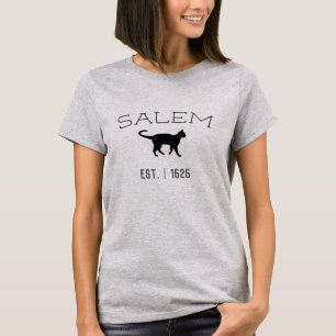 Salem Massachusetts Witches' Black Cat  1626 T-Shirt