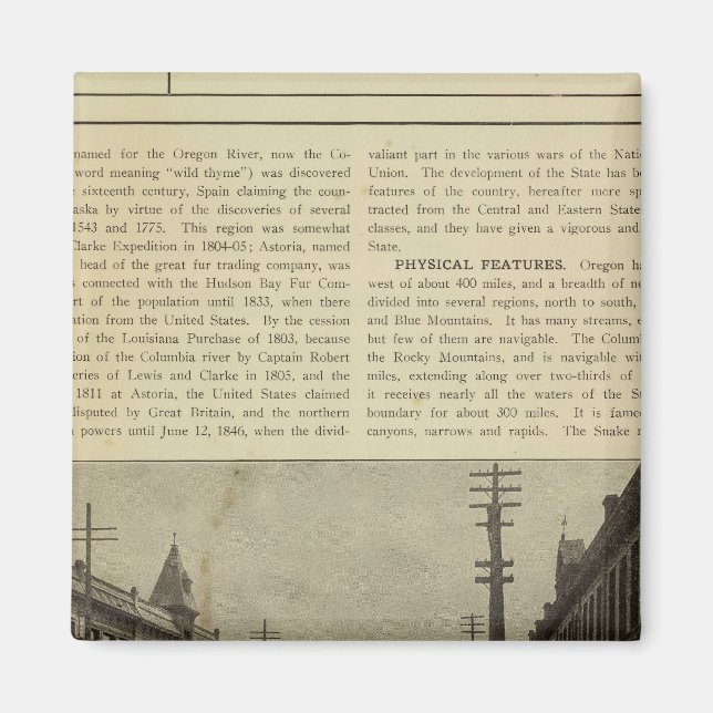 Salem, Or street Magnet (Front)