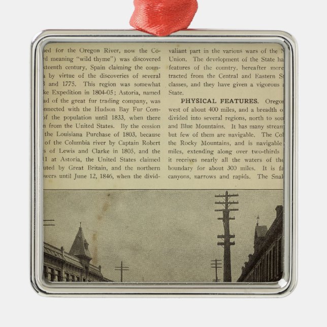 Salem, Or street Metal Tree Decoration (Front)