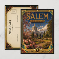 Salem Oregon Vintage Art Deco Golden Age