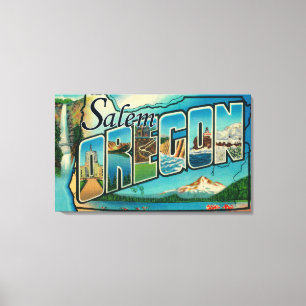 Salem, OregonLarge Letter ScenesSalem, OR Canvas Print