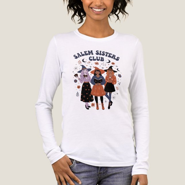 Salem Sisters Club Halloween T-Shirt Tri-Blend Shirt (Front)