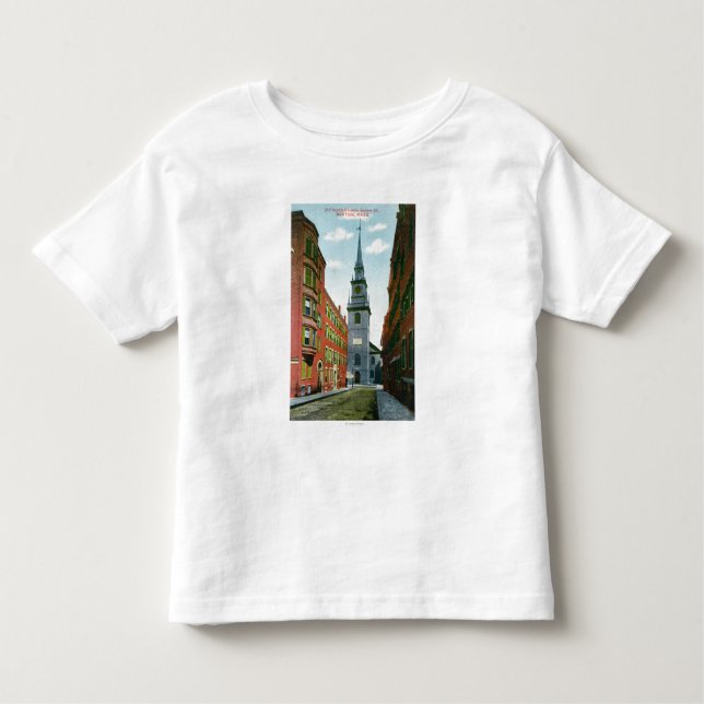 Salem Street View of Old North Church Bldg # 2 Toddler T-Shirt (Front)