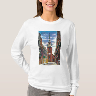 Salem Street View of Old North Church Bldg T-Shirt