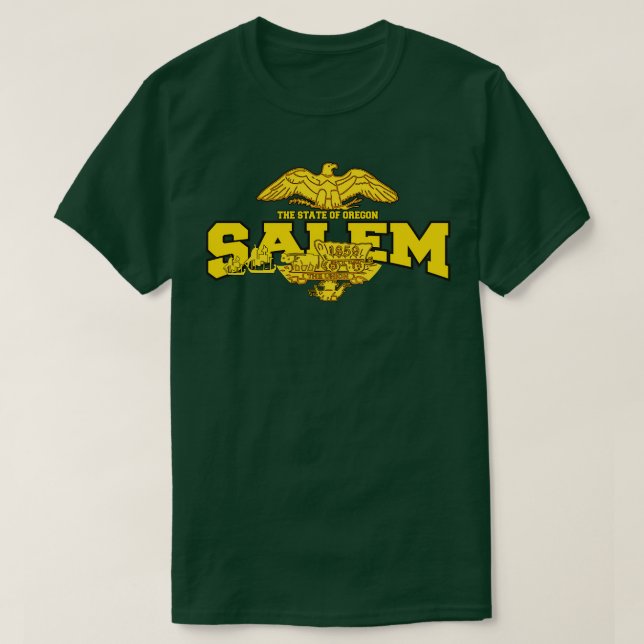Salem The State of Oregon T-Shirt (Design Front)