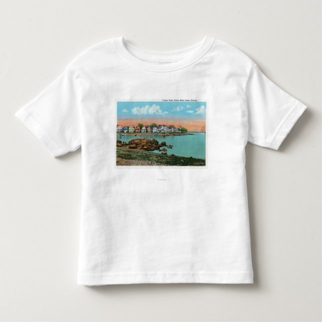 Salem Willows View of Juniper Point and Salem Toddler T-Shirt (Front)