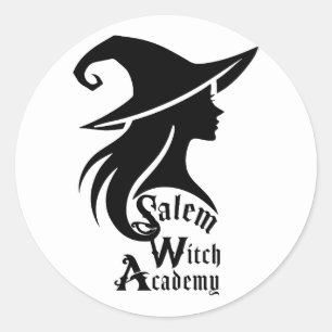 Salem Witch Academy Wiccan Witches Halloween Party Classic Round Sticker